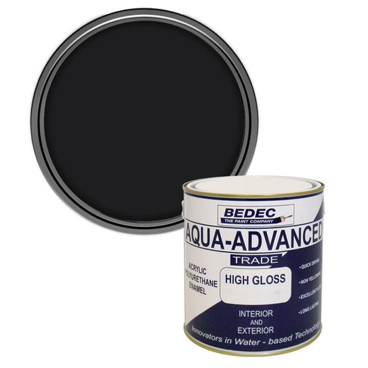 Bedec Aqua Advanced High Gloss Paint, Black