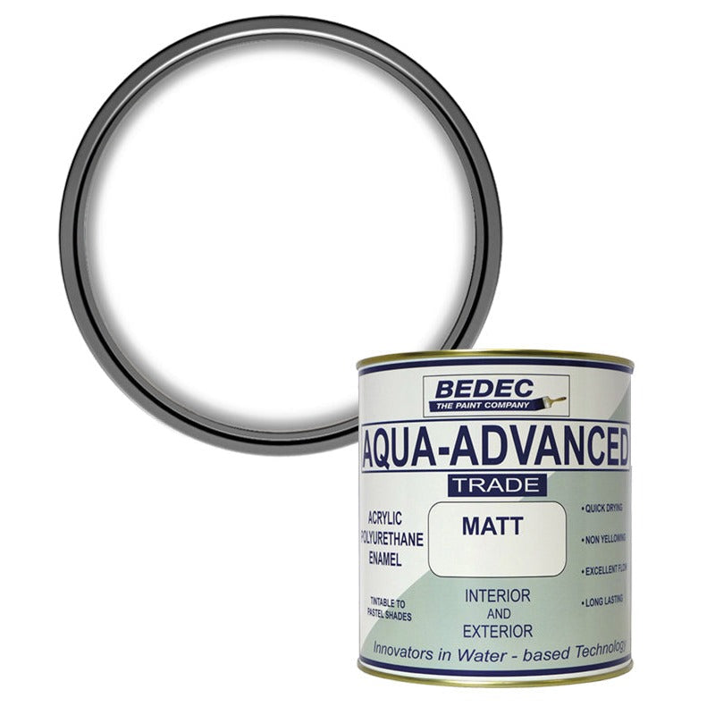 Bedec Aqua Advanced Matt Paint, Brilliant White