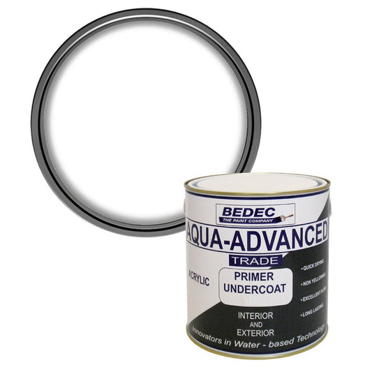 Bedec Aqua Advanced acrylic Primer Undercoat Paint, White