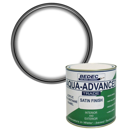 Bedec Aqua Advanced Satin Paint- Brilliant White