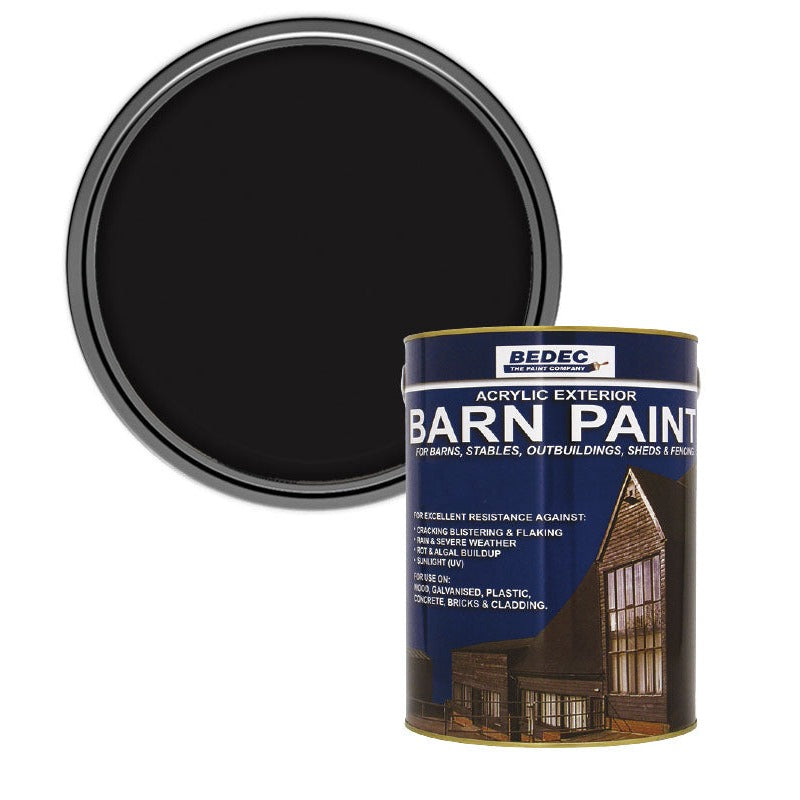 Bedec Barn Matt Paint, Black