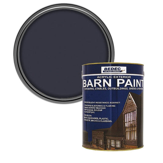 Bedec Barn Semi Gloss Paint, Anthracite Grey