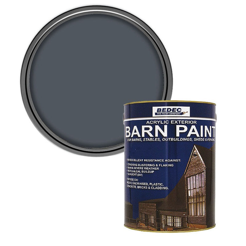 Bedec Barn Semi Gloss Paint, Battleship Grey