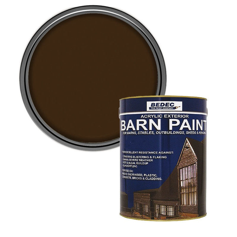 Bedec Barn Semi Gloss Paint, Chestnut