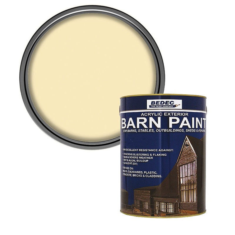 Bedec Barn Semi Gloss Paint, Country Cream