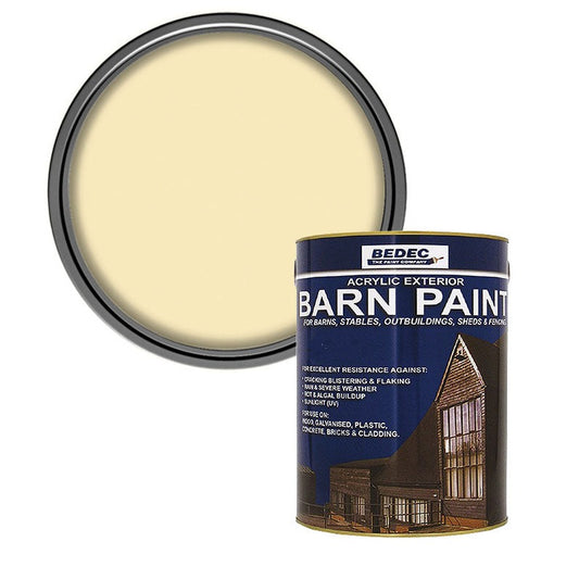 Bedec Barn Semi Gloss Paint, Country Cream