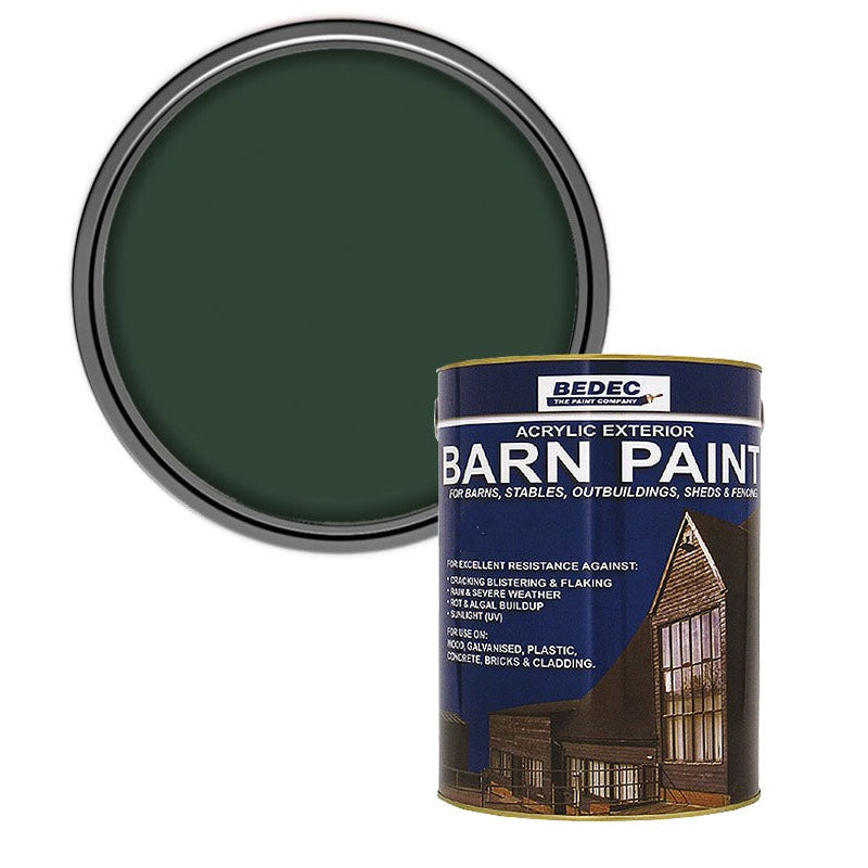 Bedec Barn Semi Gloss Paint, Dark Green