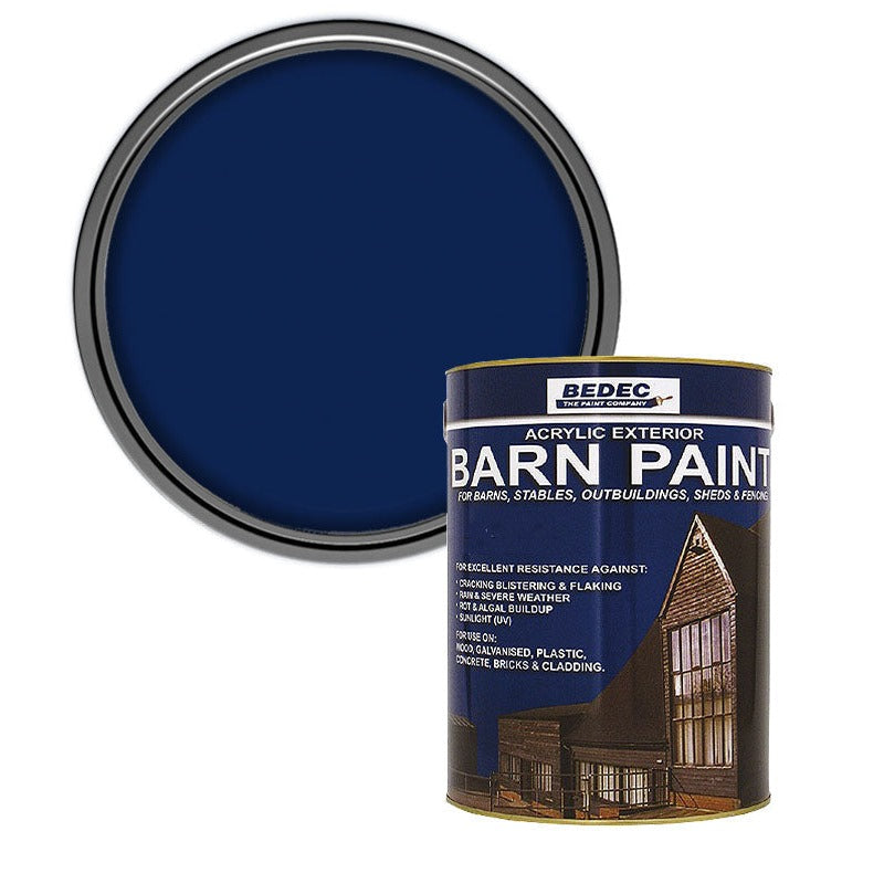 Bedec Barn Semi Gloss Paint, Deep Blue