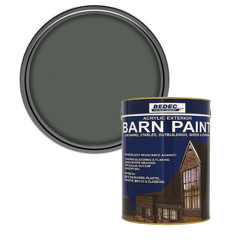 Bedec Barn Semi Gloss Paint, Forest Green