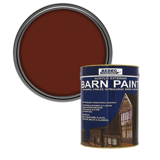 Bedec Barn Semi Gloss Paint, Tile Red