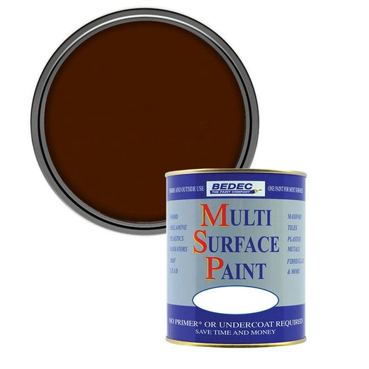 Bedec Multi Surface Soft Gloss Paint, Chocolate