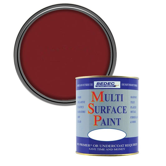 Bedec Multi Surface Soft Gloss Paint, Claret