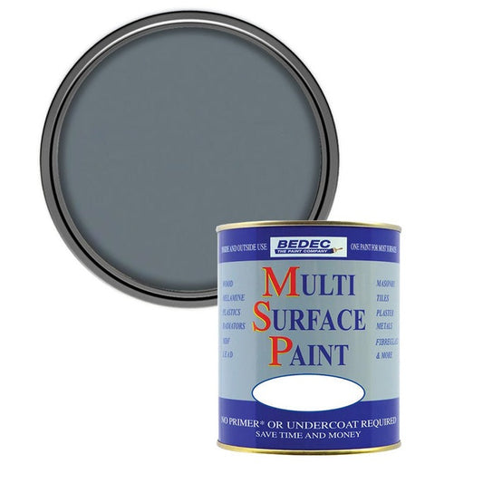 Bedec Multi Surface Soft Gloss Paint, Dark Grey