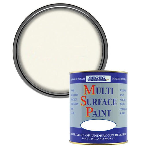 Bedec Multi Surface Soft Gloss Paint, Old White