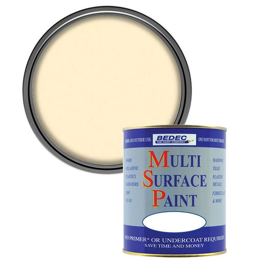 Bedec Multi Surface Soft Gloss Paint, Soft Yellow