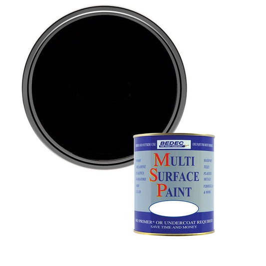 Bedec Multi Surface Soft Matt Paint, Black