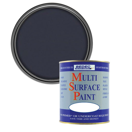 Bedec Multi Surface Soft Satin Paint, Anthracite