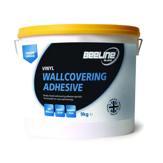 Beeline Yellow Top Ready Mixed Vinyl Wallpaper Adhesive Paste 4.5kg / 9kg