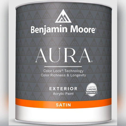 Benjamin Moore Aura Exterior Satin Gallon (3.79L) Super White
