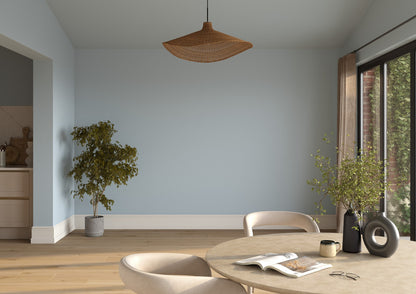 Dulux Heritage Blue Ribbon on the walls of a room setting