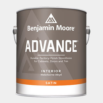 Benjamin Moore Advance Satin Super White Gallon Tin