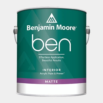 Benjamin Moore Ben Interior Matt Super White Gallon Tin