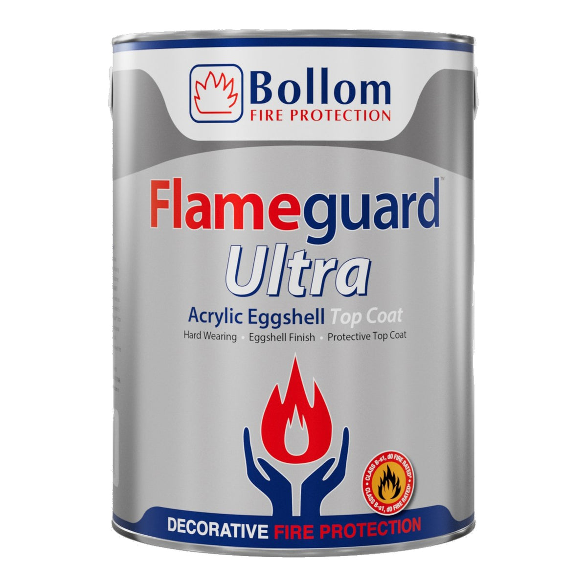 Bollom Flameguard Ultra Acrylic Eggshell - White - 5 Litre