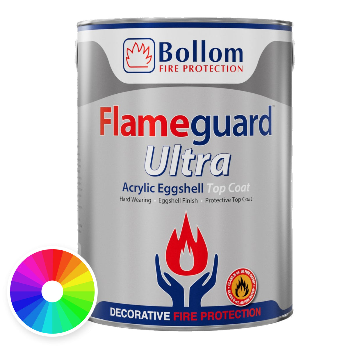 Bollom Flameguard Ultra Acrylic Eggshell - Tinted Colour - 5 Litre