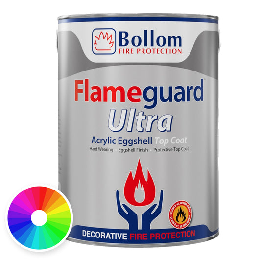Bollom Flameguard Ultra Acrylic Eggshell - Tinted Colour - 5 Litre