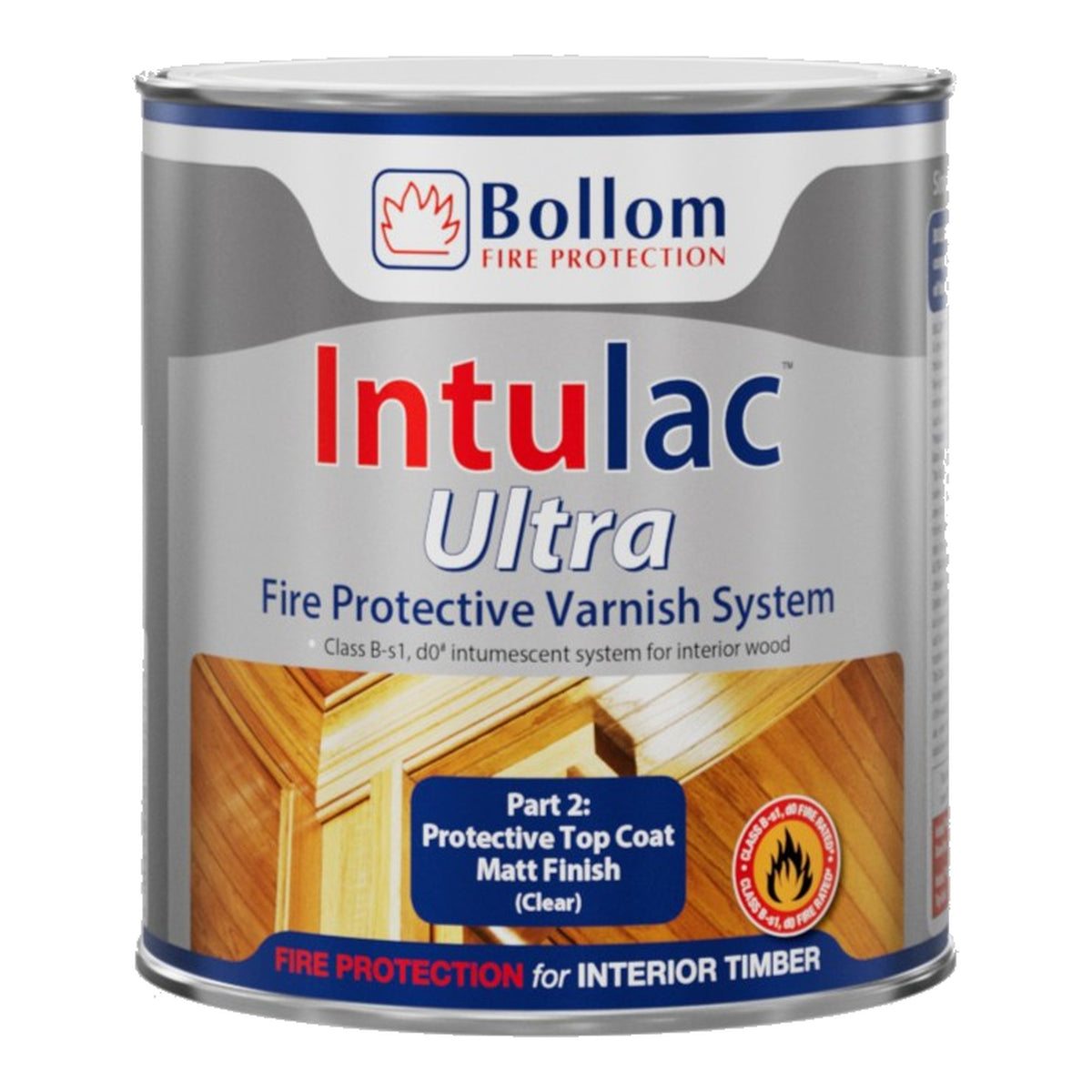 Bollom Intulac Ultra Topcoat - Clear - 500ml - Matt