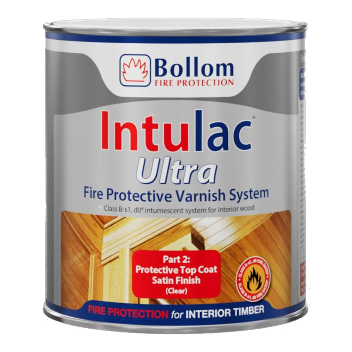 Bollom Intulac Ultra Topcoat - Clear - 500ml - Satin