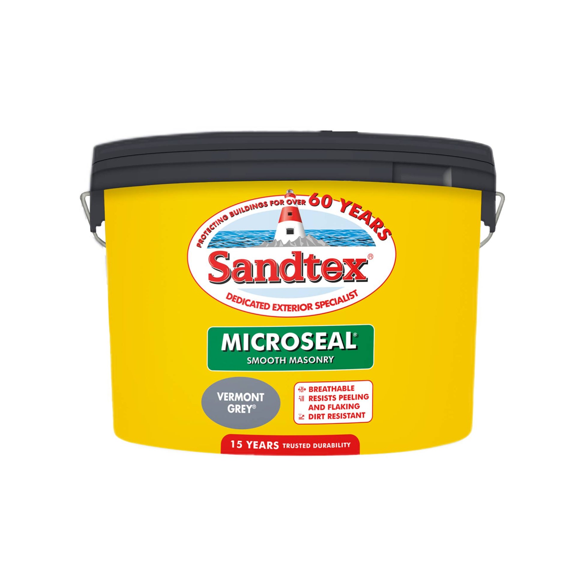 Sandtex 15 Year Weatherproof Exterior Wall Paint - Vermont Grey