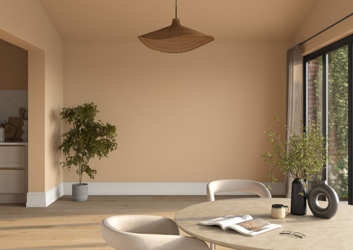 Dulux Heritage Buff on the walls of a room setting