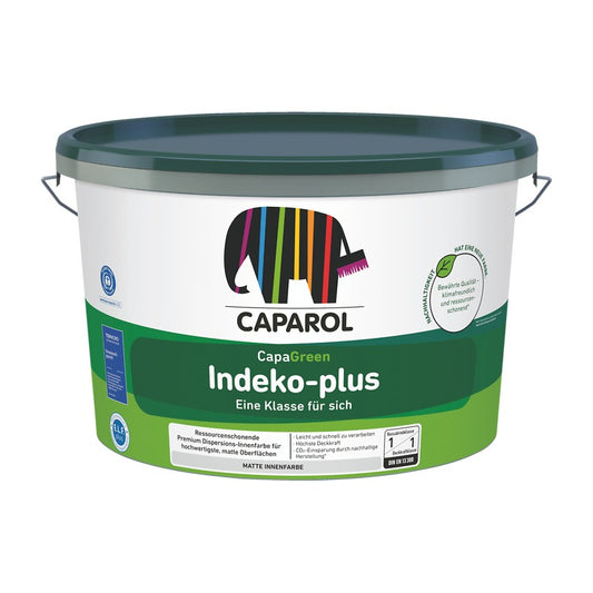 Caparol Indeko Plus 2.5% Sheen Super Flat Scrubbable Matt, White