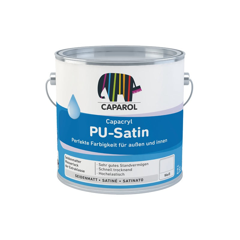 Caparol PU Satin Water Based Wood and Metal Paint White