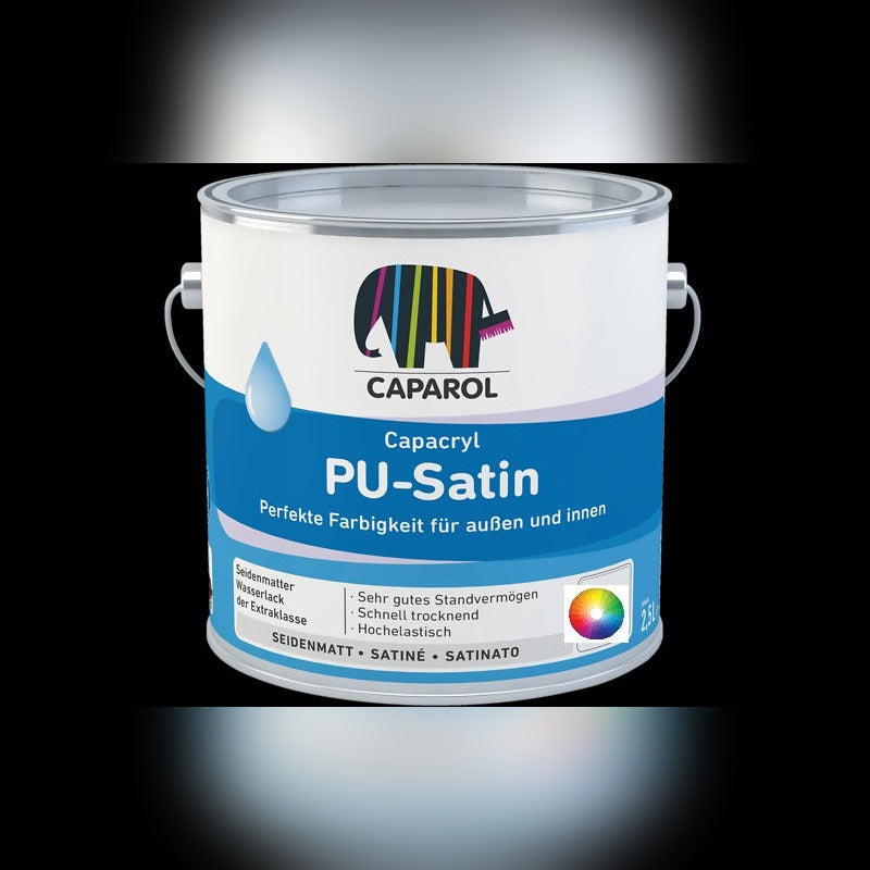 Caparol PU Satin Water Based Wood and Metal Paint Tinted Colours