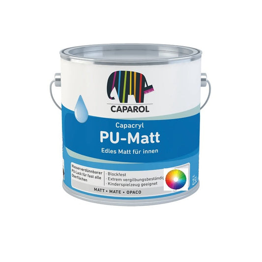 Caparol PU Matt Water Based Wood and Metal Paint Tinted Colours