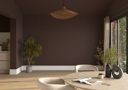 Dulux Heritage Cherry Truffle on the walls of a room setting