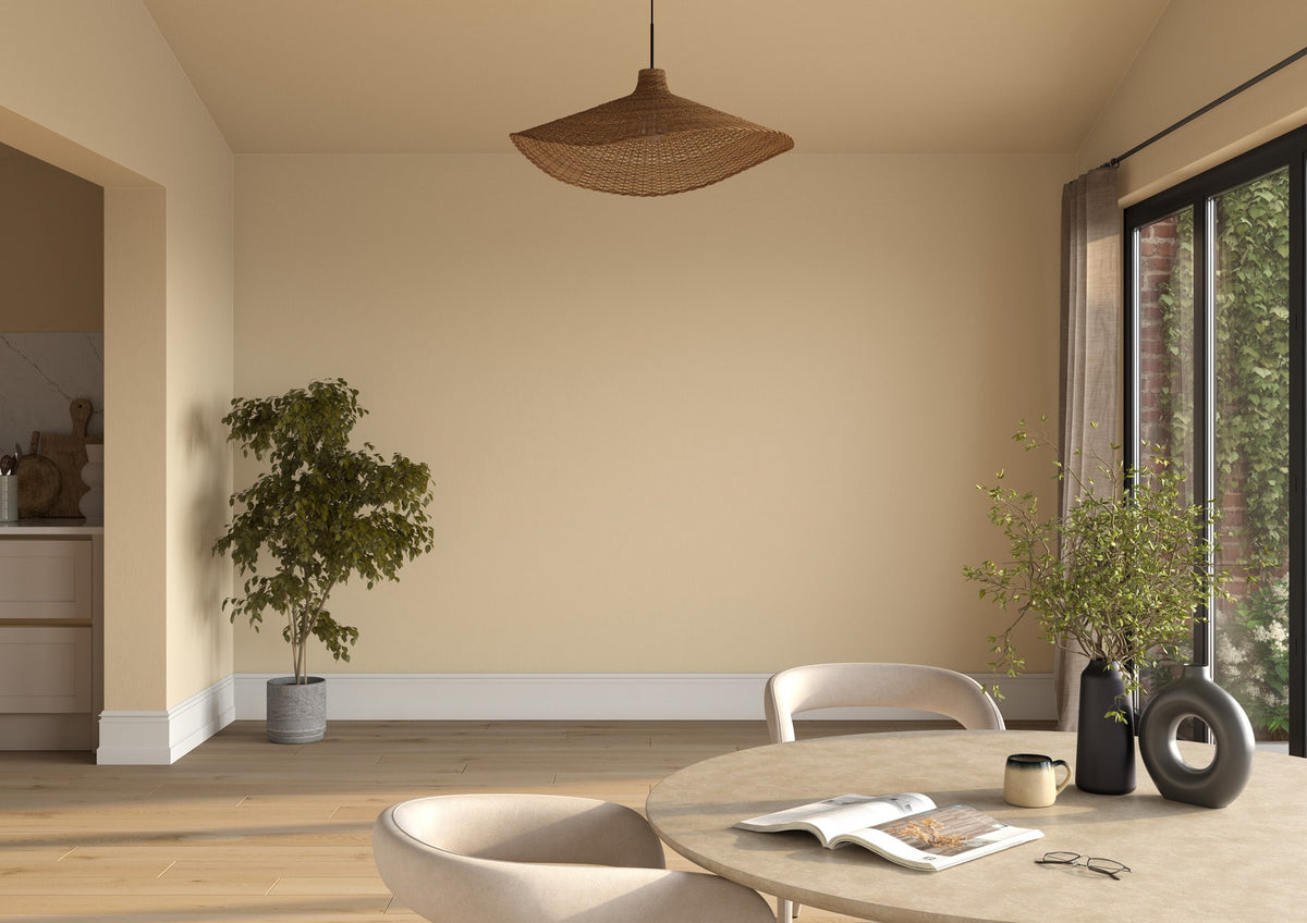 Dulux Heritage Cream on the walls of a room setting
