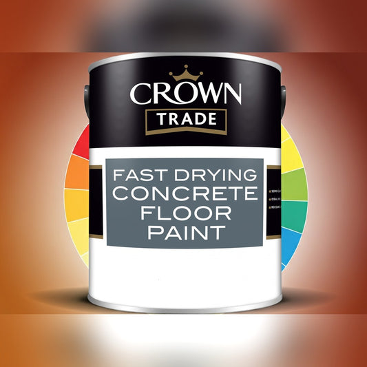 Crown Trade Fast Drying Concrete Floor Paint, Tinted Colours 5 Litre
