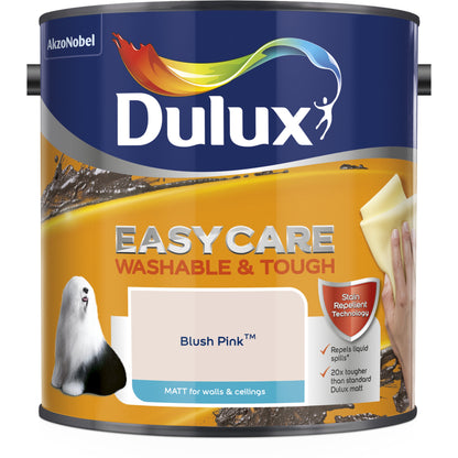 Dulux Easycare Washable & Tough Matt Paint, Blush Pink, 2.5 Litre