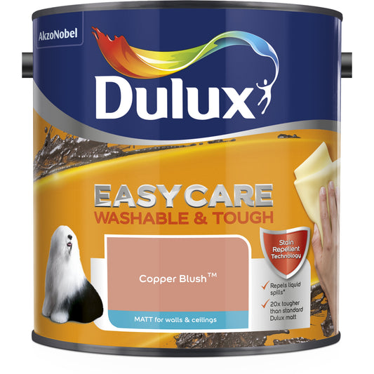 Dulux Easycare Washable & Tough Matt Paint, Copper Blush, 2.5 Litre