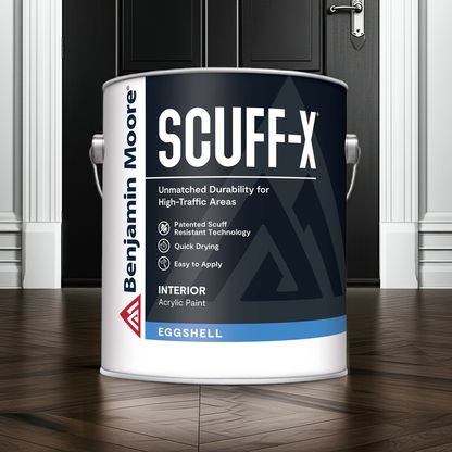 Benjamin Moore Scuff-X Eggshell Paint Super White