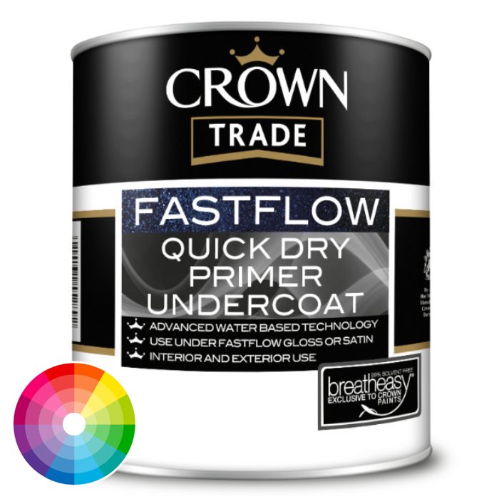 Crown Trade Fastflow Quick Dry Primer Undercoat - Tinted Colour