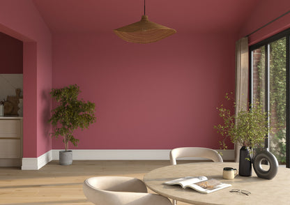 Dulux Heritage Fitzrovia Red on the walls of a room setting