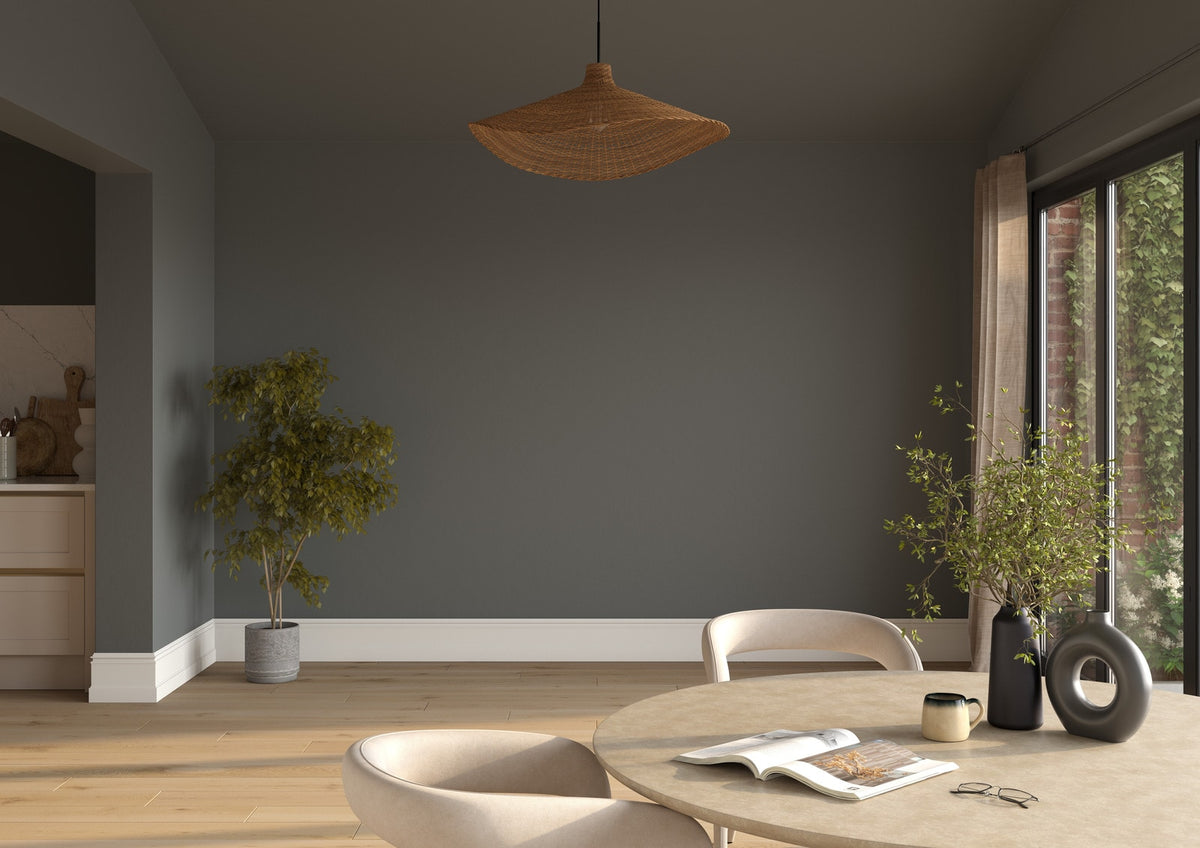 Dulux Heritage Forest Grey on the walls of a room setting