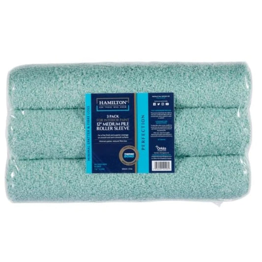 Hamilton Perfection Medium Pile Roller TRIPLE PACK, 12"X 3