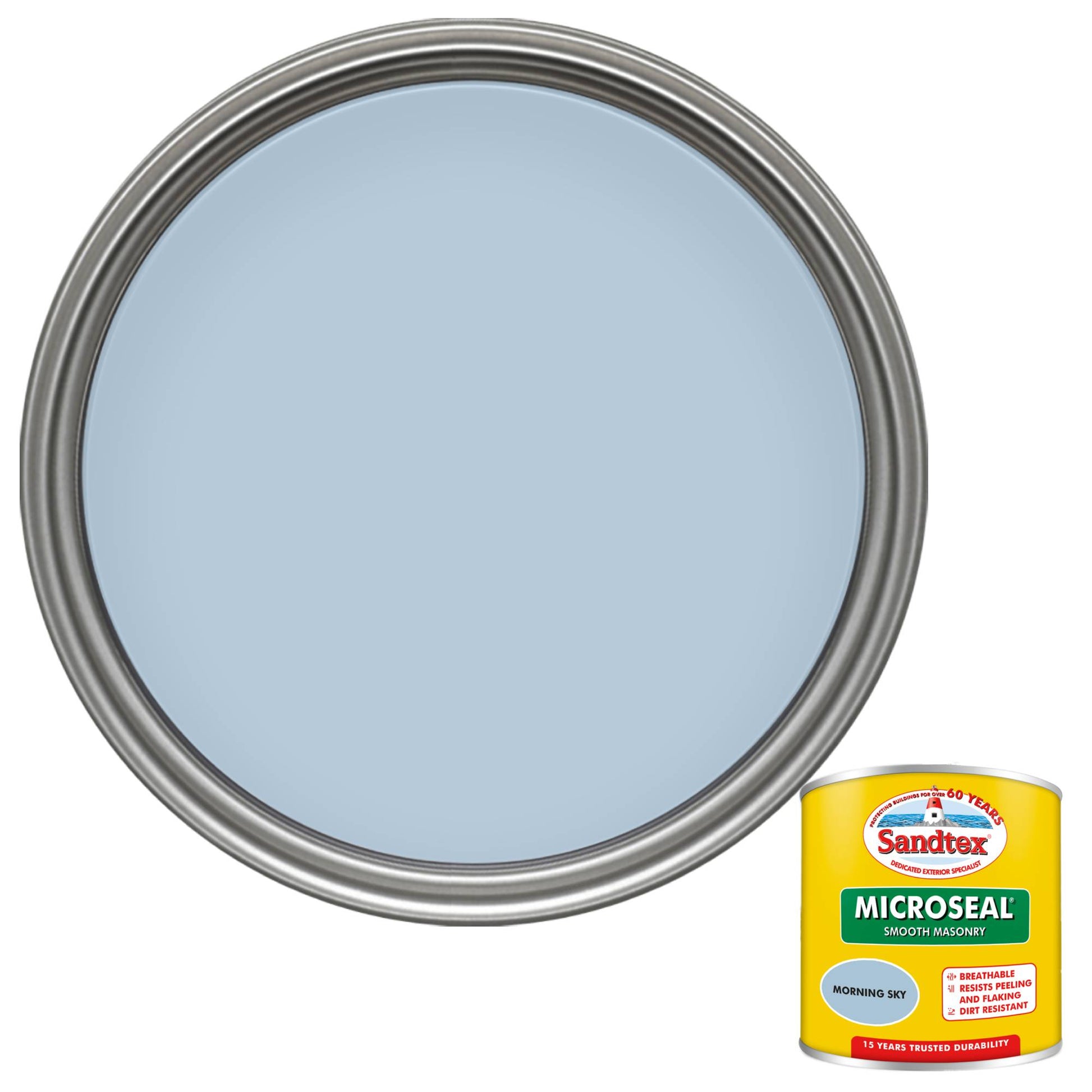 Sandtex 15 Year Weatherproof Exterior Wall Paint - Morning Sky