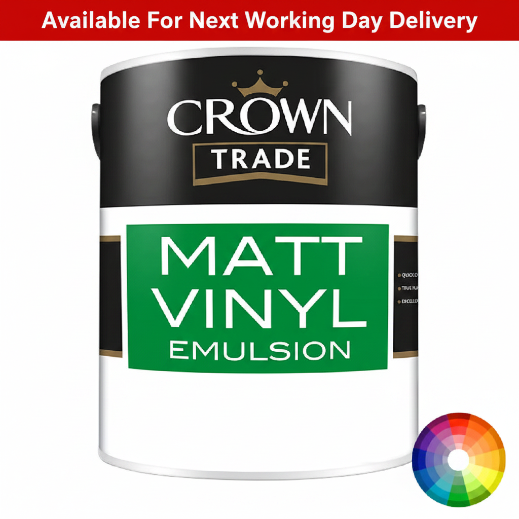 Crown Trade Matt Vinyl Emulsion Paint - Tinted Colour