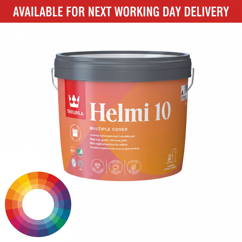 Helmi 10 Water-Based Acrylic Matt Wood Paint - Tinted Colour